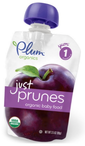 Plum Organics Prune stage 1 baby food