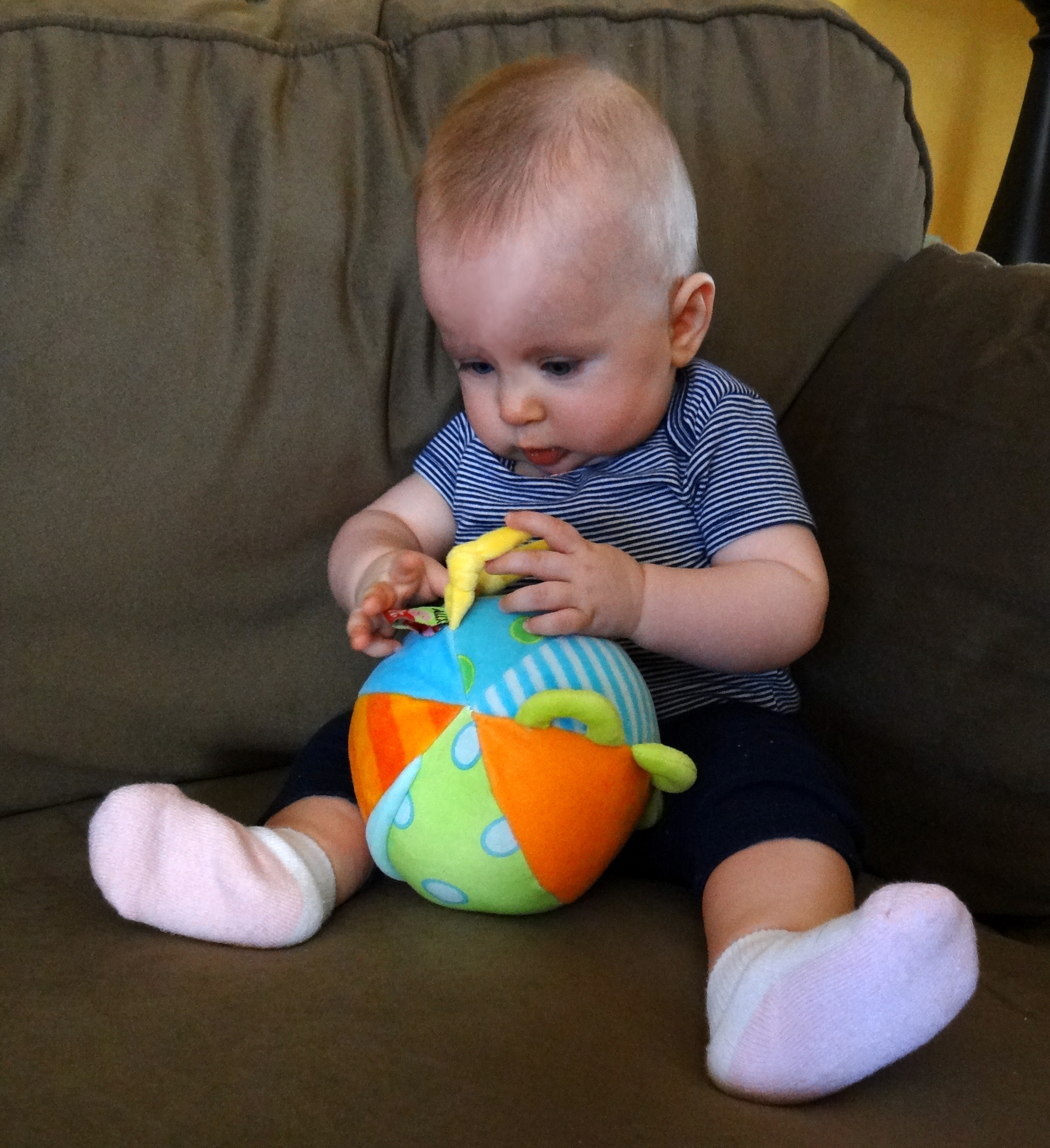 Baby with a Alex Busy Ball