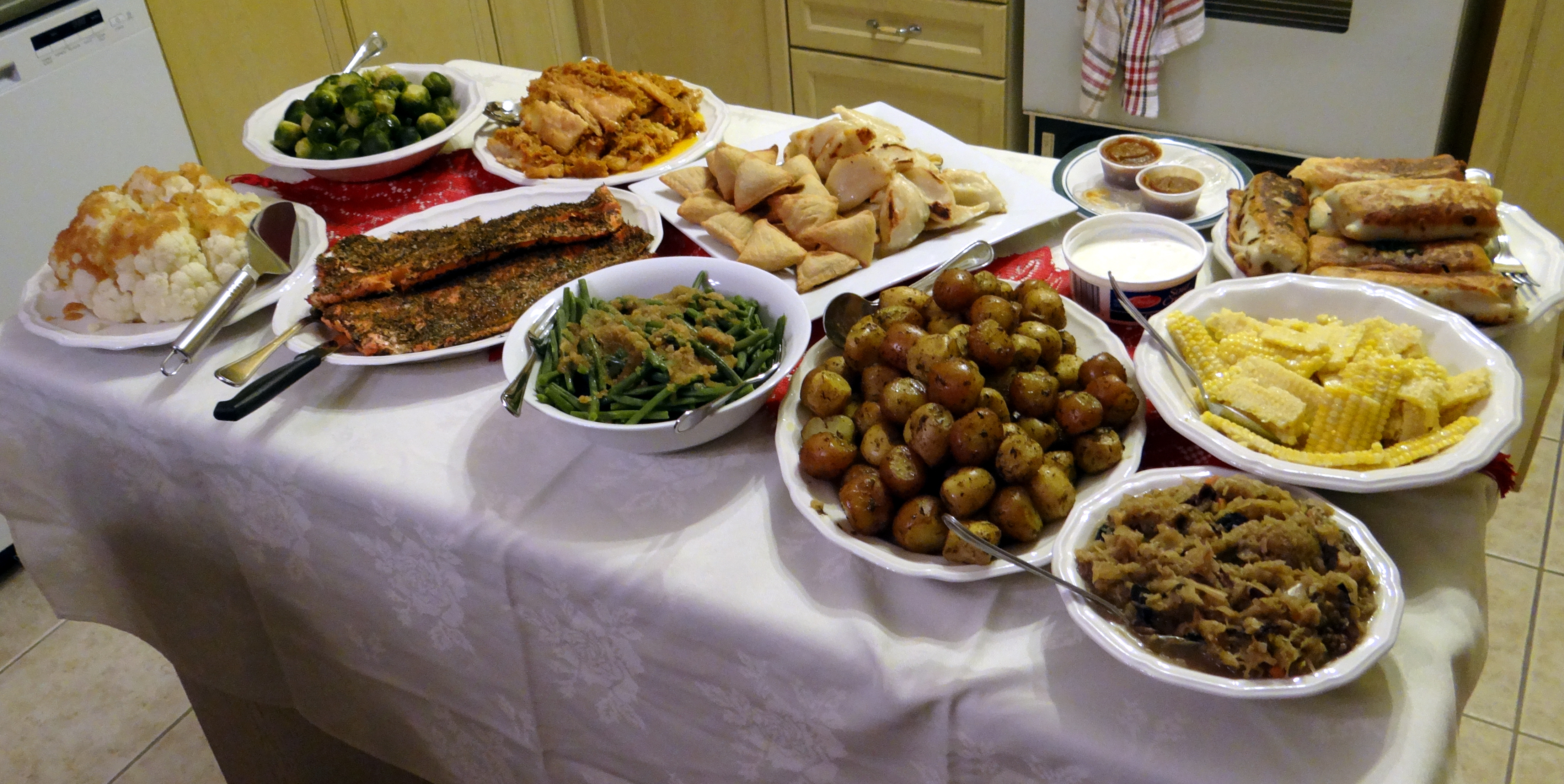 Traditional Christmas Eve dinner
